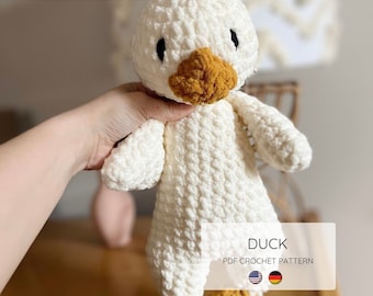 Duck Crochet Pattern Amigrumi Duck For Toddlers Duck Plush Crochet Duck Pattern Lovey