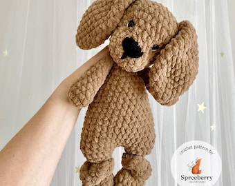 Dog Lovey Crochet Pattern, Beagle & Labrador Retriever Snuggler