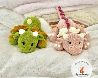 Dragon Crochet Pattern, Fantasy Plushie for Toddler & Children
