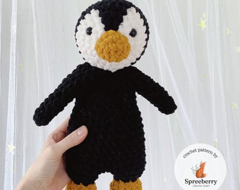 Penguin Crochet Pattern Penguin Stuffed Animal Artic Pattern Winter