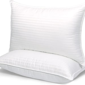 Eurotex 100% Cotton Bed Pillows inserts pack of 2 & 4 - 220 TC