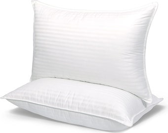 Eurotex 100% Cotton Bed Pillows inserts pack of 2 & 4 - 220 TC