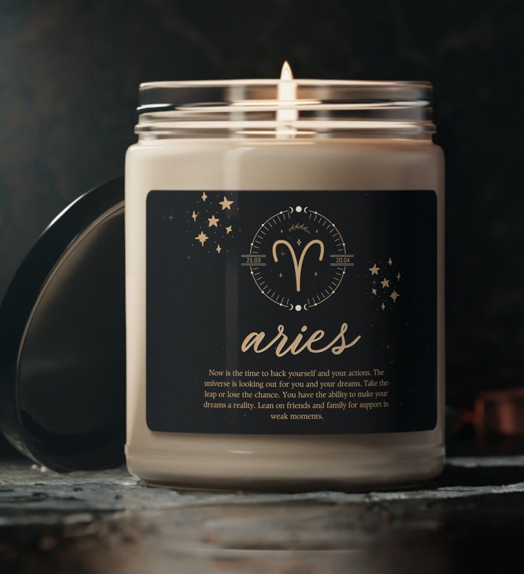 Aries Zodiac Sign Candle Horoscope Candle Fragrance Gift Etsy