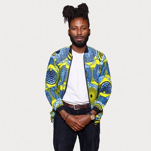 Bomber jacket in wax fabric