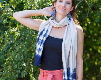 Handmade cotton scarf / scarf