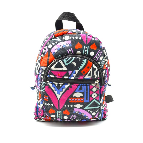 Wax fabric backpack