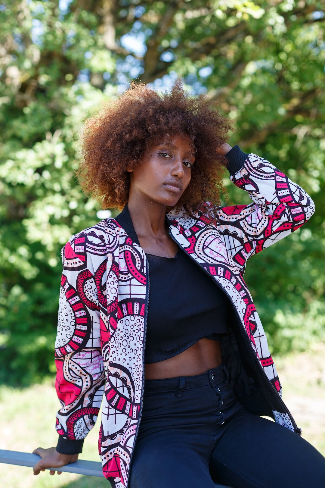 Veste Bombers en tissu wax - Etsy France