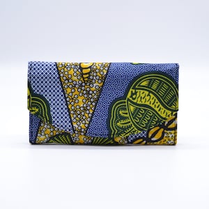 Wallet in wax fabric