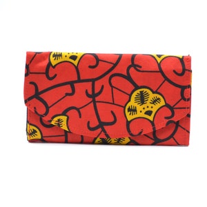 Wallet in wax fabric