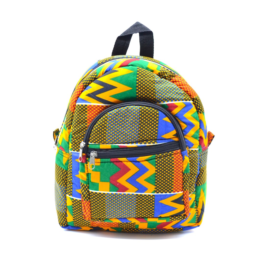 Textiles Backpack Wax Fabric Backpack - Etsy