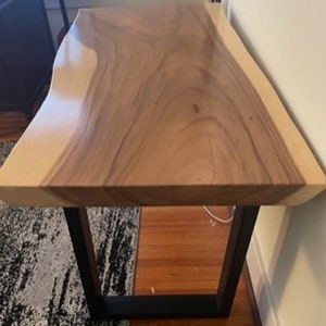 Live Edge Suar Wood Kiln Dried Finished Desk