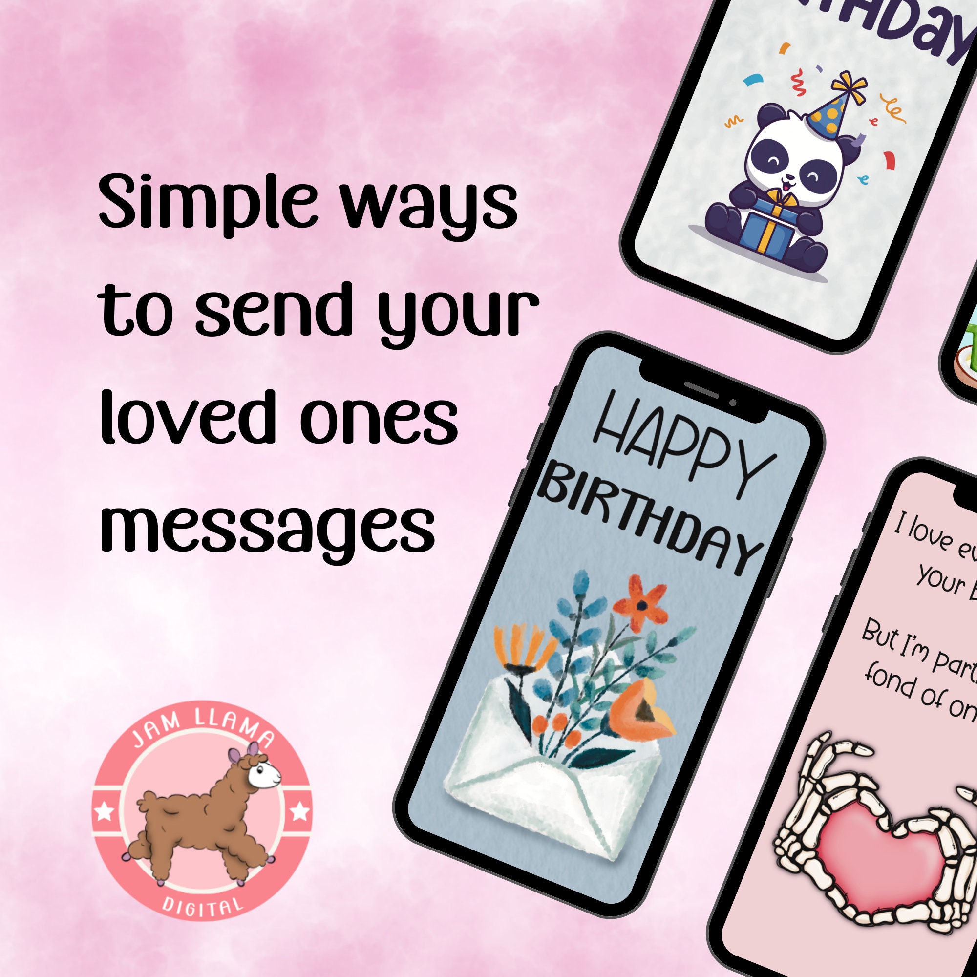 Ecard Birthday Greetings Card/whatsapp Greeting Card/ Digital Etsy