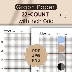 インチグリッド付き22枚グラフ用紙（PDF、JPG、PNG）