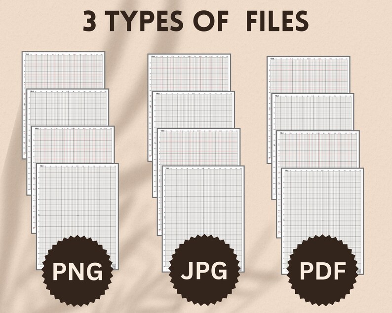 18-count Graph Paper for Cross-stitch, Printable Cross-stitch Grid for ...