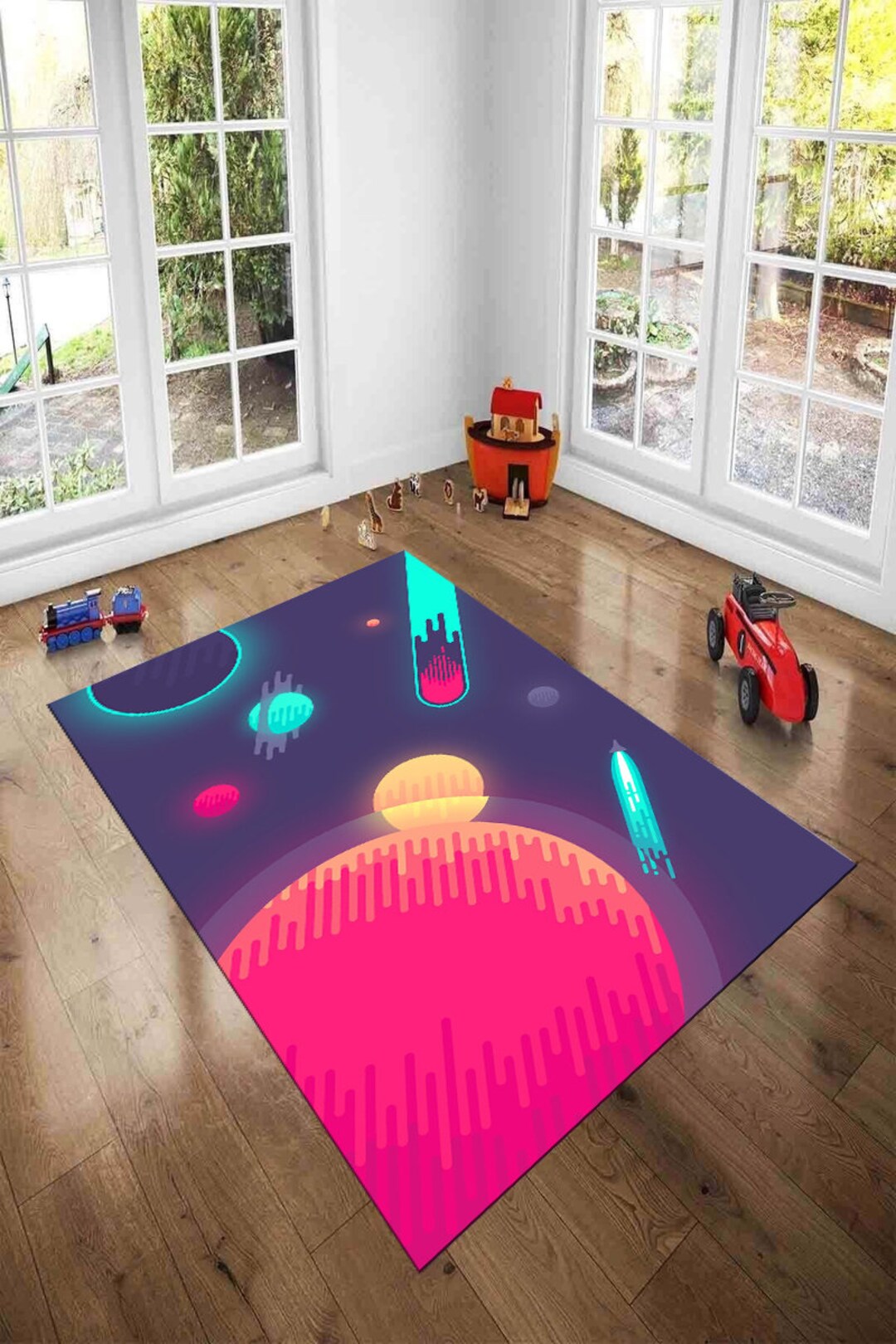 Universe Rug Planet Rug, Universe Rug, Planets Rug, World Rug, Gift for Him Her ...
