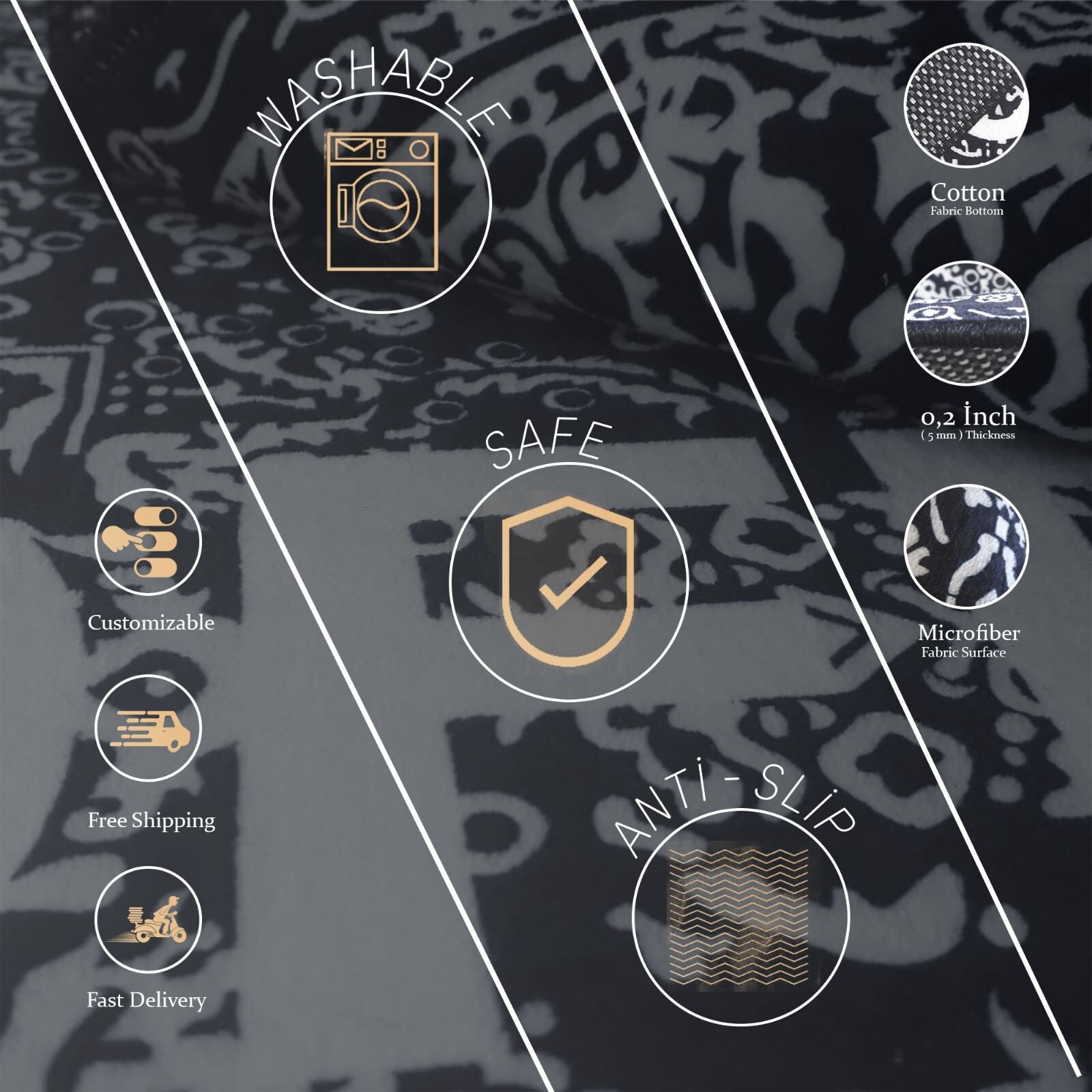 City Rug, Neon Rug, Game Rug, Gaming Room Rug, Gamer Rug, Colorful Rug, for Living Room, Gift