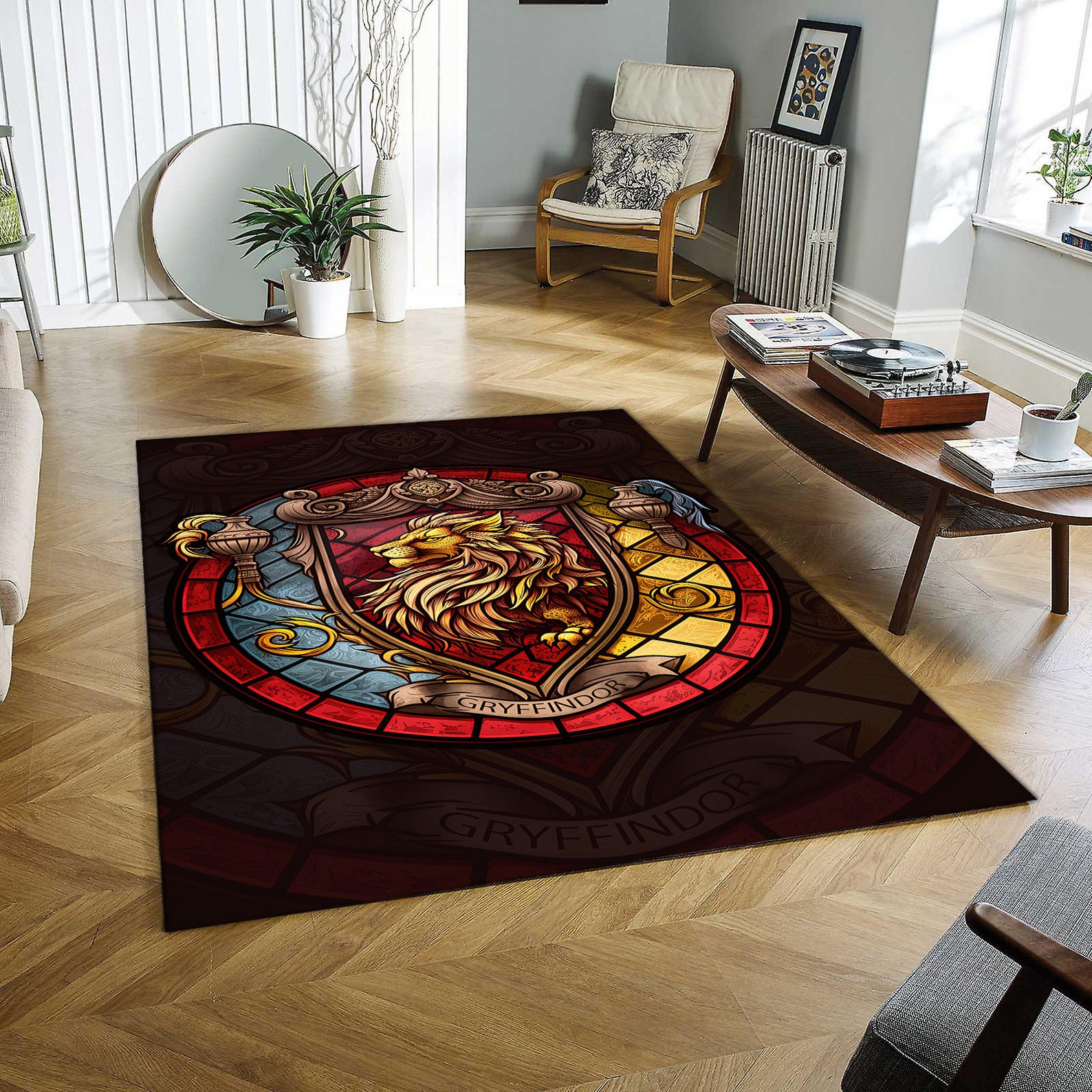 Magic Rug, Cool Rug, Floor Rug, Wizard Flooring Rug, Area Rug, for Living Room, Custom Gift