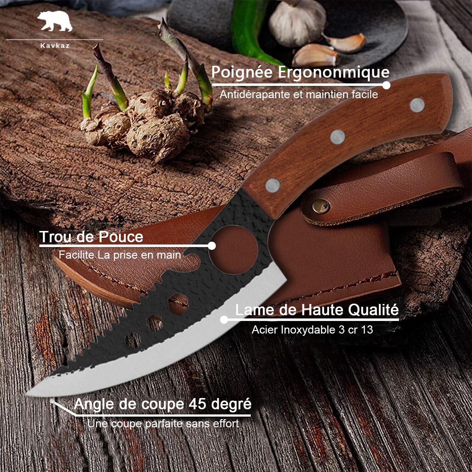 Véritable Couteau Viking Forgé à la main | Le Viking Couteau