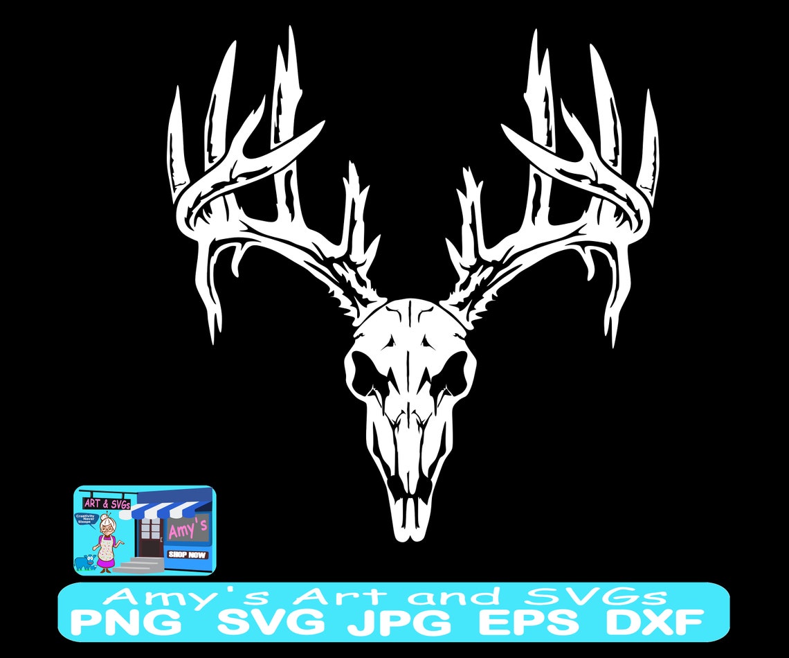Buck Svg, Buck Skull Svg, Hunting Svg, Deer Hunting Svg, Archery Svg