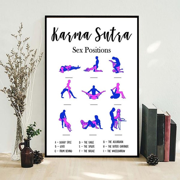 Sex Positions Game Wall Art Canvas Paintings Kamasutra Posters Prints Kama Sutra Pictures Home Room Bachelor Party Decor