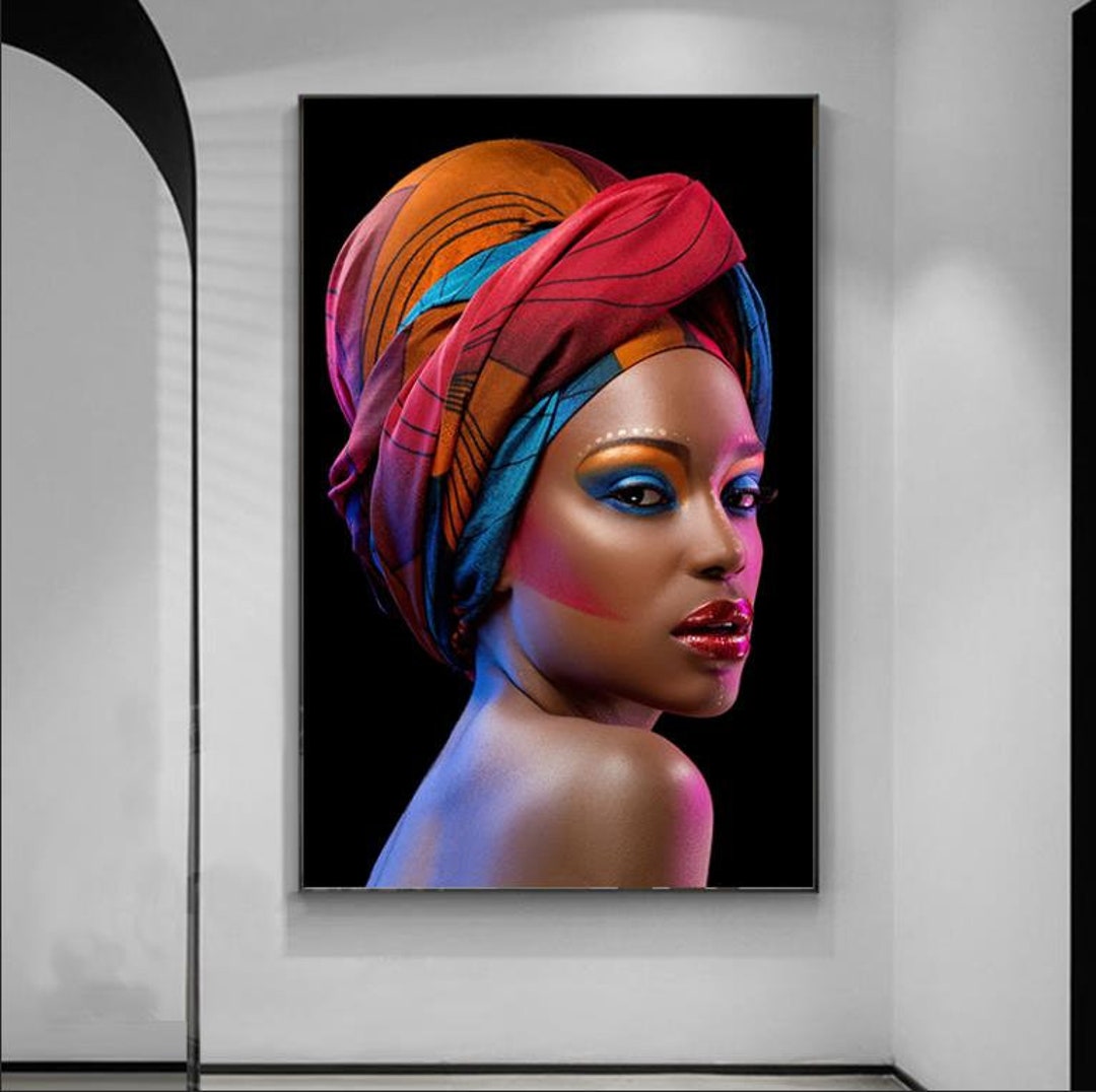 Woman African Posters Art Exotic Woman African Art Woman Etsy
