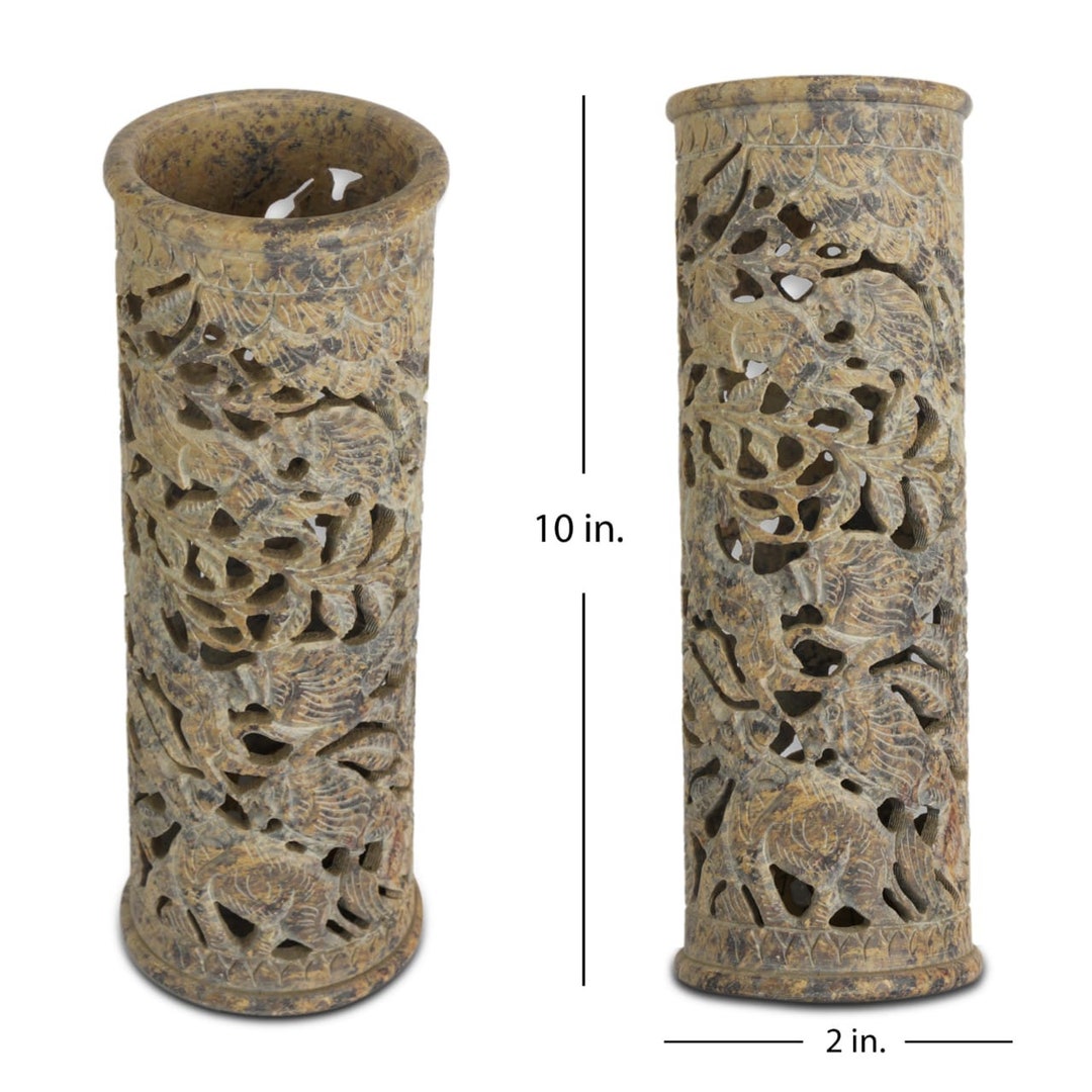 Handmade Soapstone Tower Incense Burner Holder Online Home Etsy