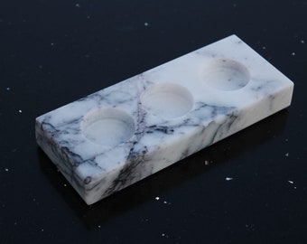 Aegean marble candle holder, real marble, handmade