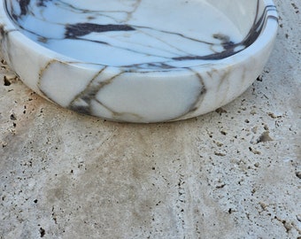 Cuenco de mármol Calacatta Viola - Decoración del hogar - mármol auténtico