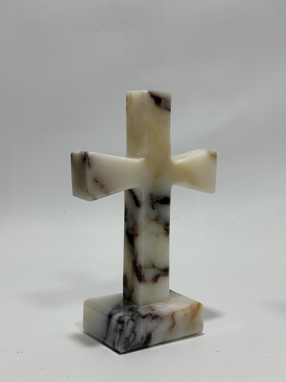 Calacatta Viola Marble Cross Statue-decorative Cross - Etsy