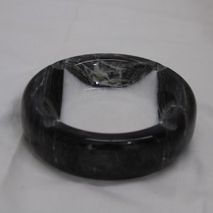 Black and white marble two color marble ashtray special design unique in the world