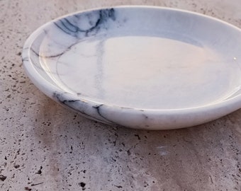 Marble decorative plate-real marble-handmade-home decoration