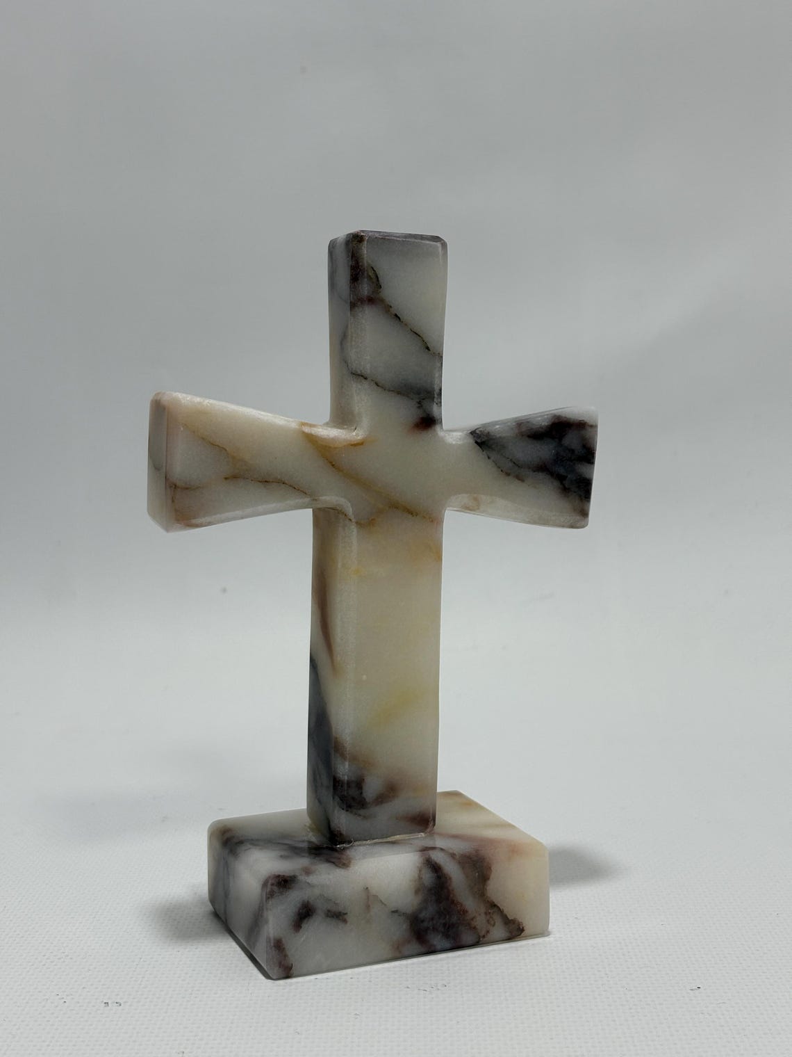 Calacatta Viola Marble Cross Statue-decorative Cross - Etsy