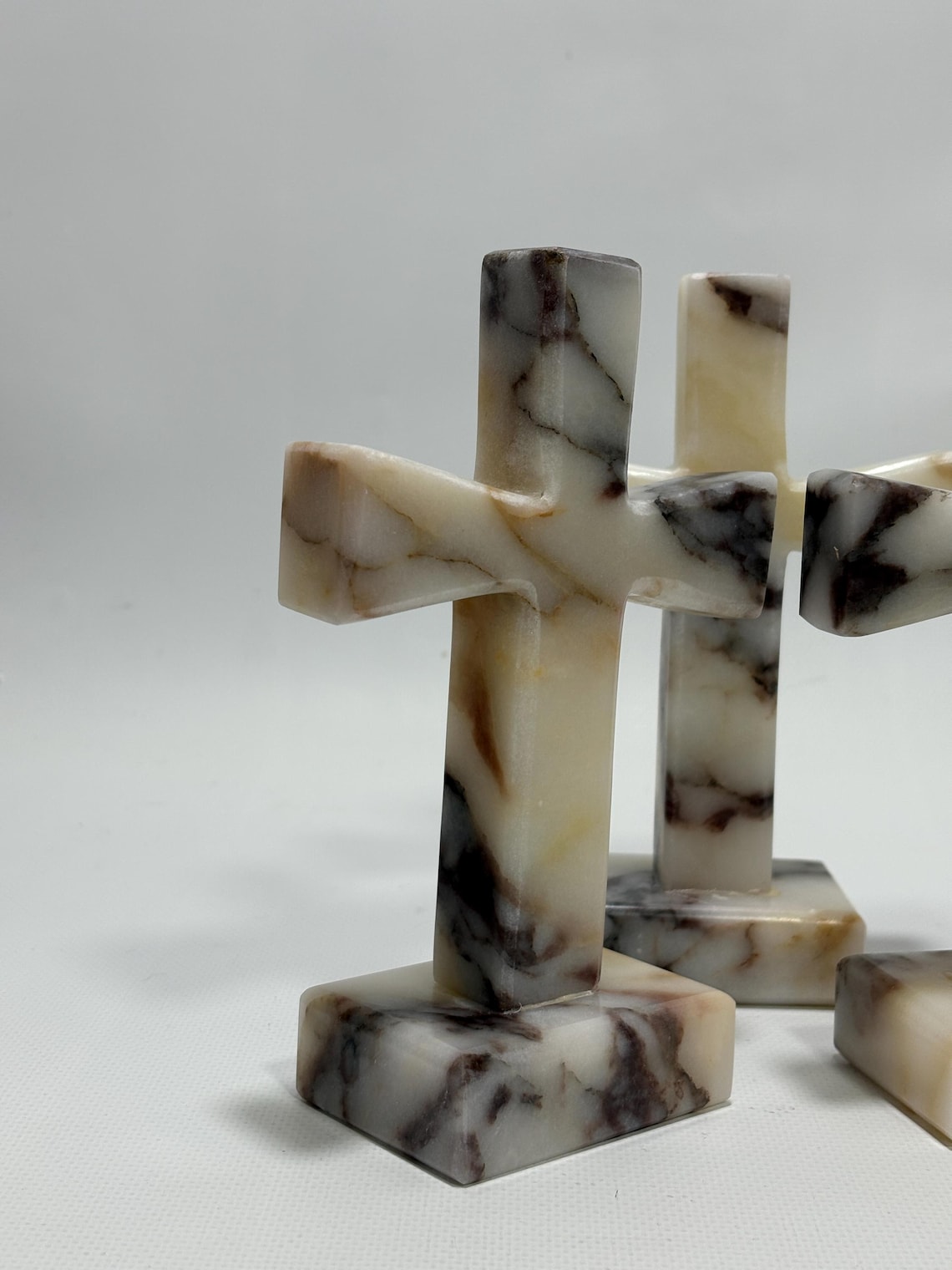 Calacatta Viola Marble Cross Statue-decorative Cross - Etsy