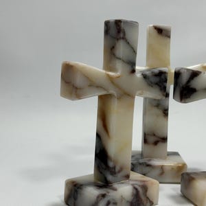 Calacatta Viola Marble Cross Statue-decorative Cross - Etsy