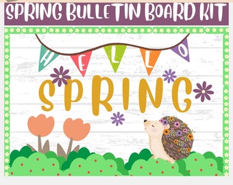 Spring Bulletin Board / Spring Bulletin Board Kit / Spring Classroom Decor / Bulletin Board Printable / Spring Bulletin Board Printable