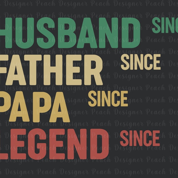 Personalized Husband Father Grandpa Legend SVG, Dad Svg, Father's Day Svg, Dad Day Svg, Dad Life Svg, Gift For Dad, Cricut File