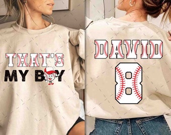 Personalized That's My Boy PNG, Mama PNG, Baseball Shirt, Custom Baseball Name, Baseball Mama Png, Baseball Mom Shirt, Baseball Sublimation