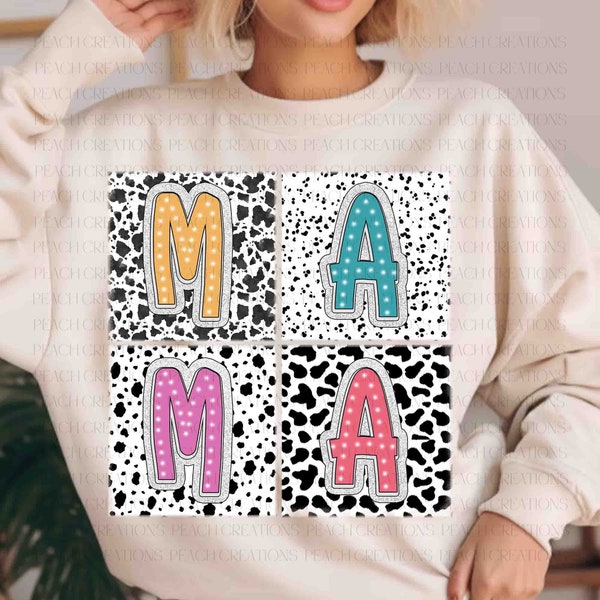 Dalmatian Dots Mama PNG, Dalmatian Dots Png, Retro Mama Png, Gift For Mom, Mama Png, Mama Design, Mother Day Png, Digital Download