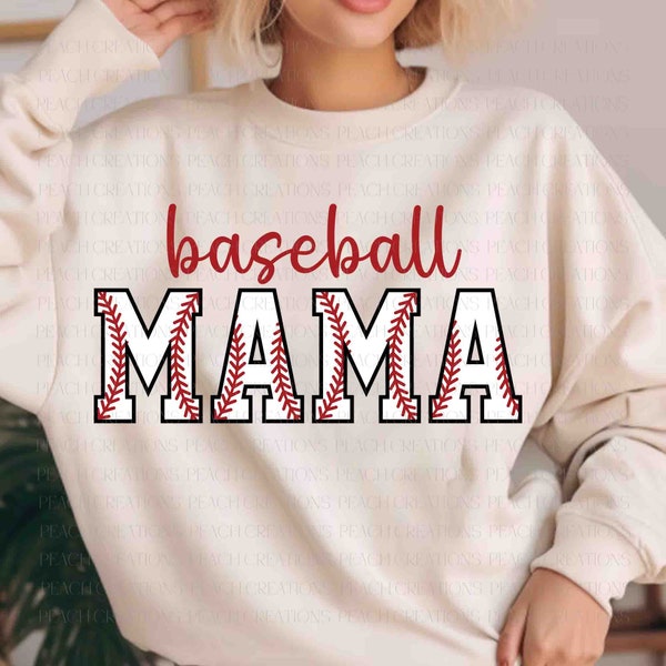 Baseball Mama SVG, Mother's Day Svg, Sports Mama Svg, Baseball Svg, Mama Shirts, Baseball Mama Shirts Svg, Groovy Baseball Design Svg