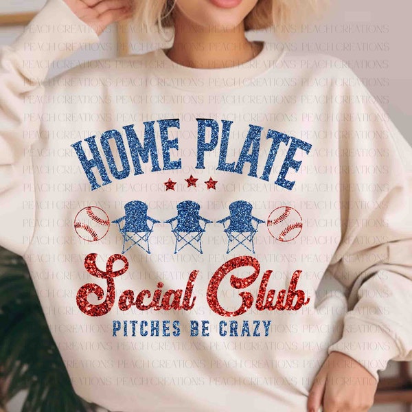 Home Plate Social Club PNG, Baseball Season Png, Baseball Mom Png, Mama Png, Baseball Sublimation Design, Baseball Shirt, Digital Download