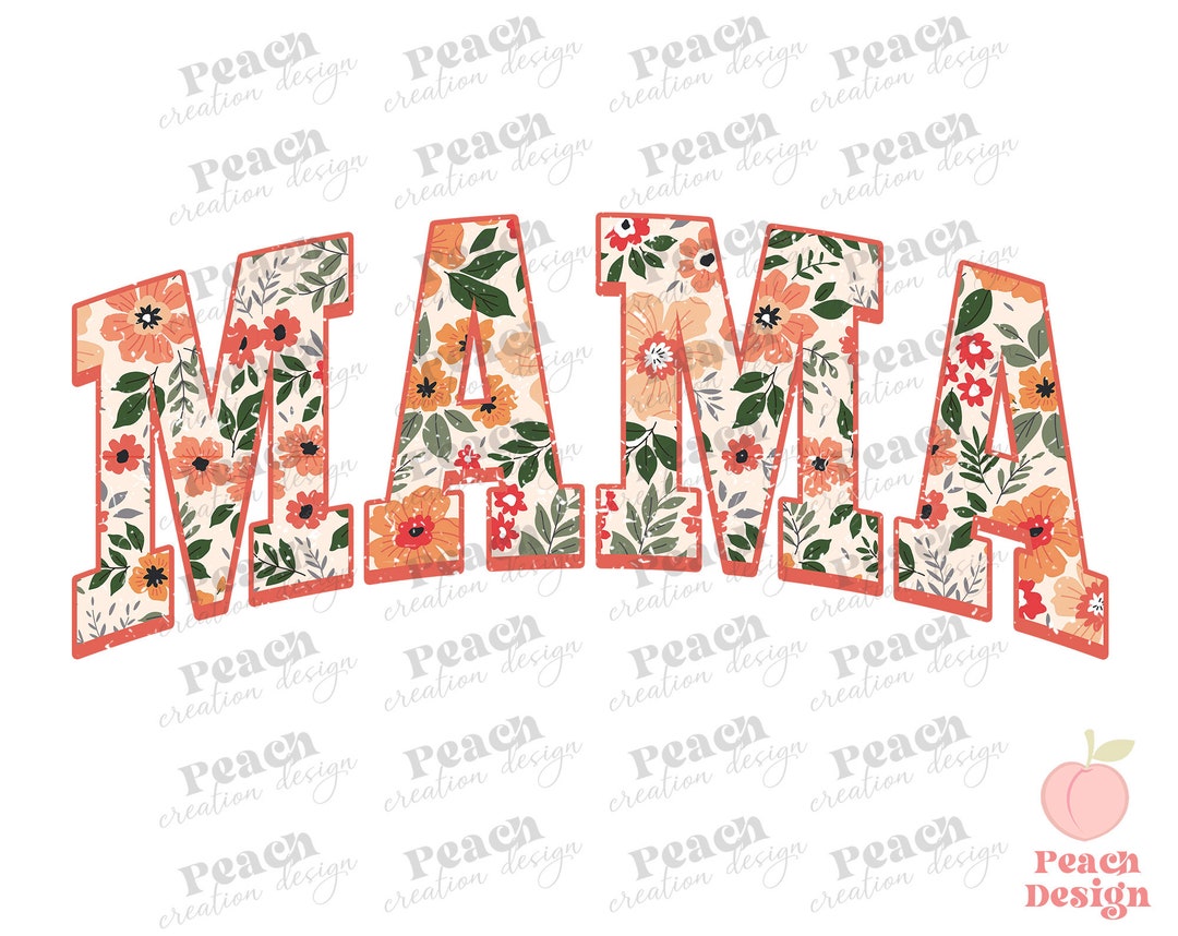 Floral Mama PNG, Retro Mom Png, Mama Png, Boho Mama Png, Mom ...