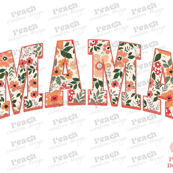 Floral Mama PNG, Retro Mom Png, Mama Png, Boho Mama Png, Mom Sublimation Png, Floral Sublimation, Mother’s Day Gift, Sublimation Design