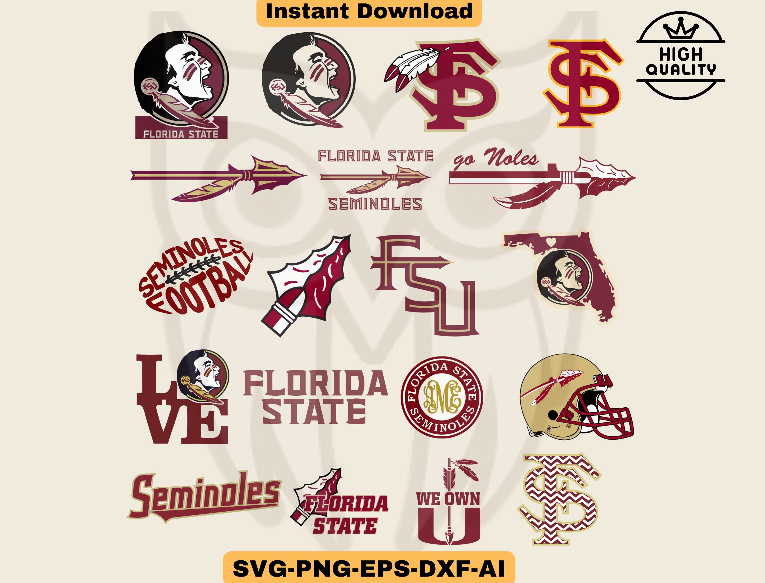 Fsu Spear Logo Black