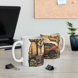 Subaru Crosstrek Doodle Design Ceramic Mug 11oz