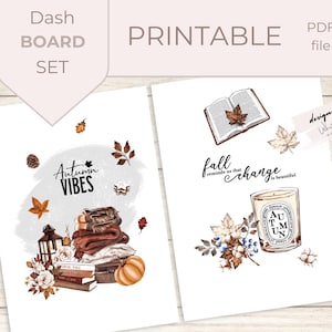 A5 Autumn Planner Dashboard: Fall Vibes Printable (PDF Download)