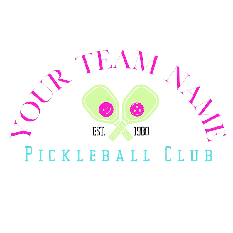 Customizable Pickleball Club Logo *digital Art *jpg *png *download - Etsy