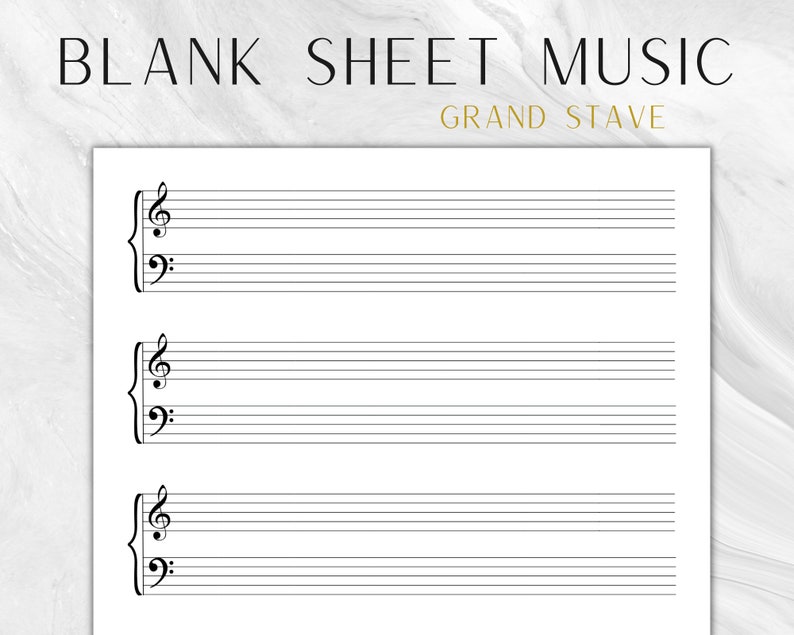 Printable Sheet Music Piano Blank Music Paper Grand Stave Music Sheets Printable Sheet Music Piano Blank Music Paper Grand Stave Music Sheets