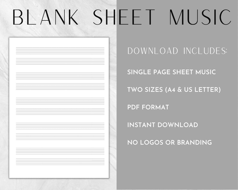 Printable Music Sheets Blank Music - Il 794xN.4674200797 2efa 