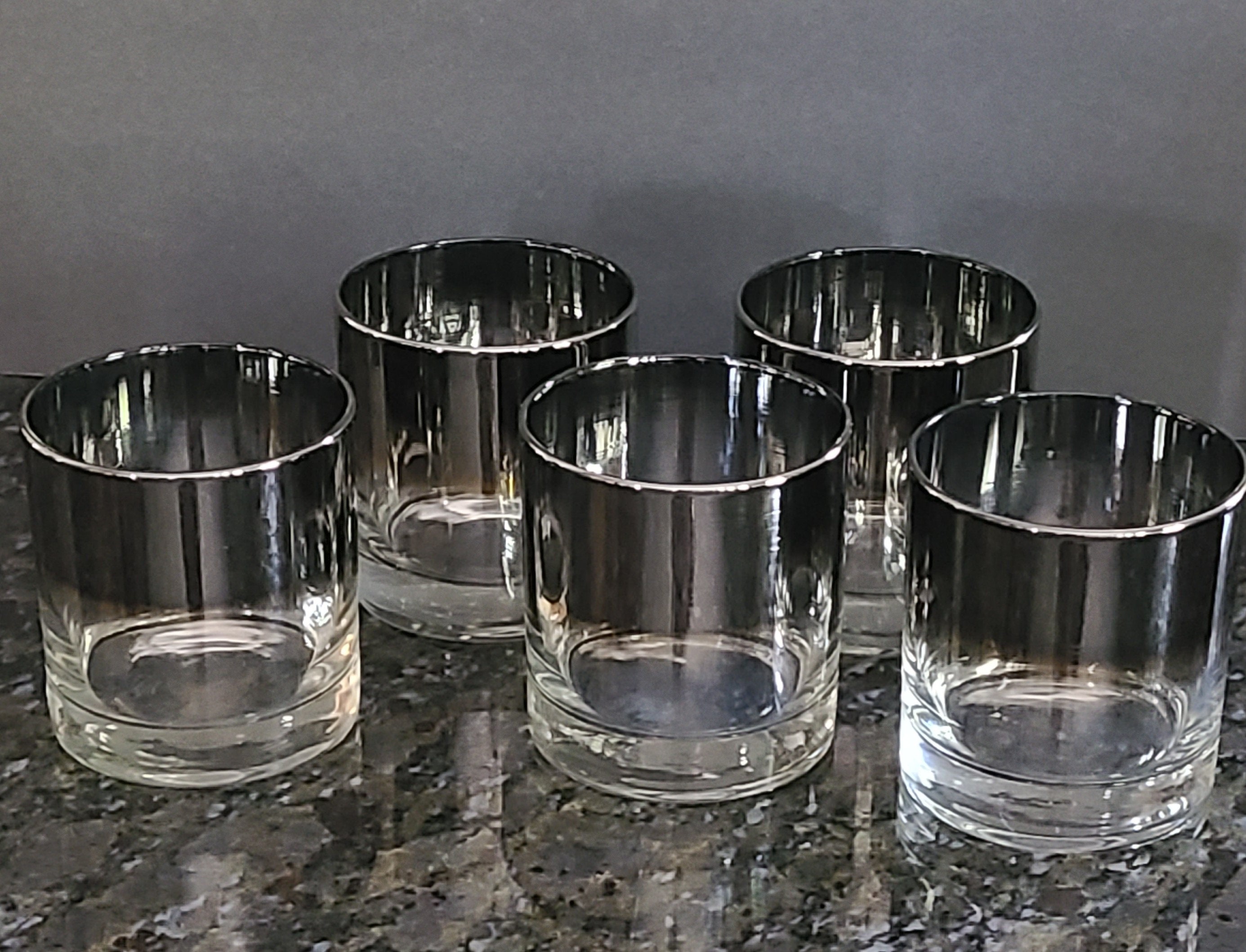 Fading Rocks MCM Ombré Silver Fade Rocks / Lowball 5 - Etsy