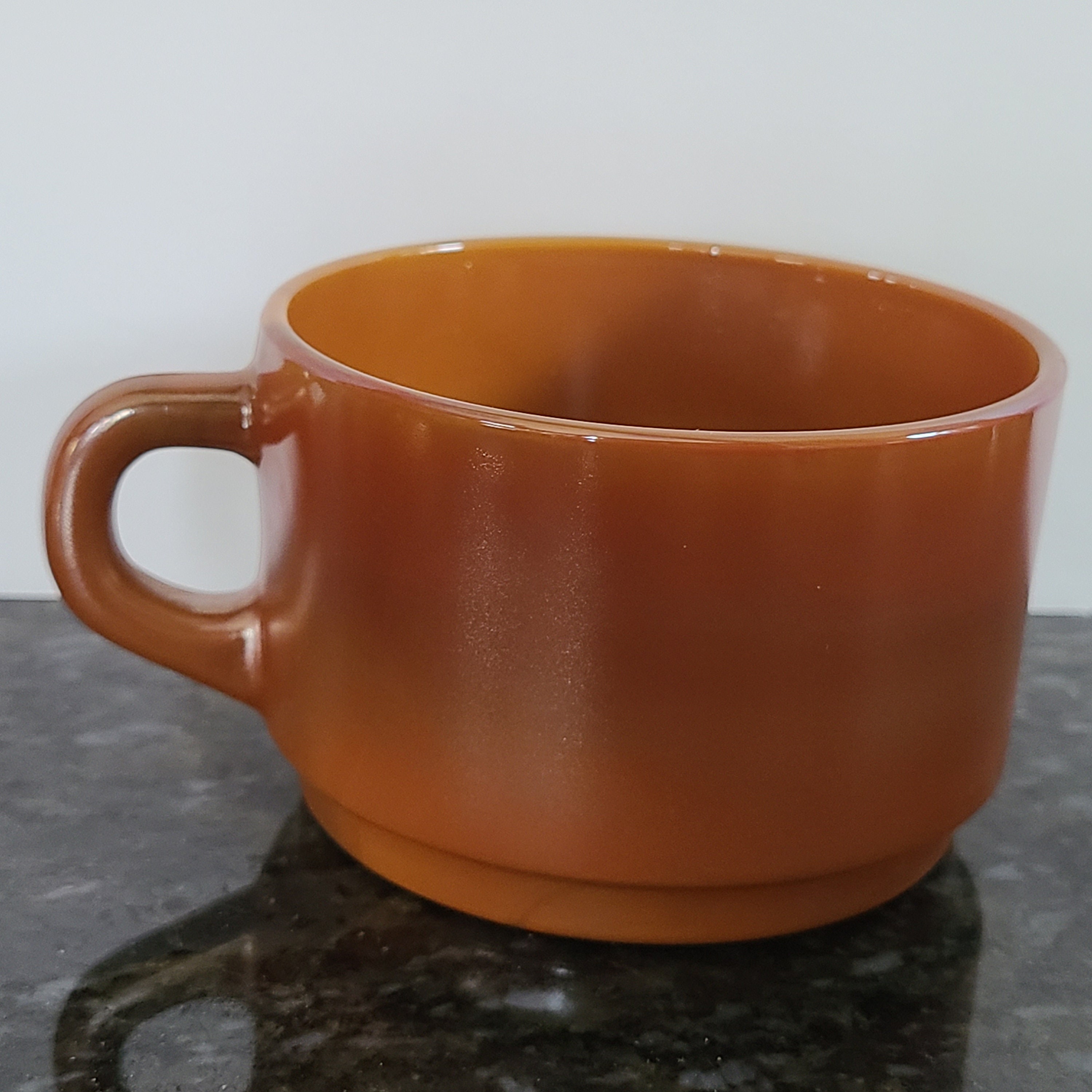 Lot De Verres Arcopal Volcan Couleur Caramel - État D'occasion